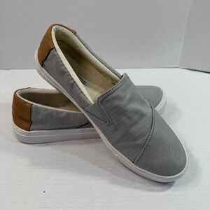 Toms Devon Sneakers, Linen, Women’s 10W, Grey, Slip-On